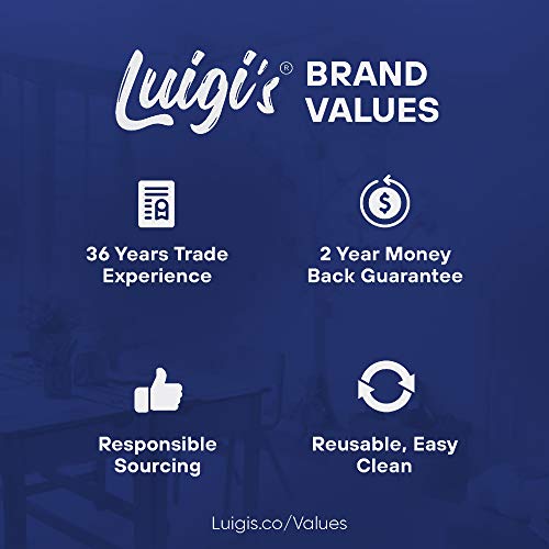 Luigi's Paint Brushes For Walls | 5X Synthetic Bristle Paint Brushes For Painting Walls, Furniture, And More | Large House Paint Brush Set For Walls | Gloss, Stain, And Paintbrush Pack #TOP5