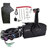 881170A13 For Mercury Boat left mounted outboard engine throttle remote control box 4 stroke 14 pin with 5m Harness & power trim switch