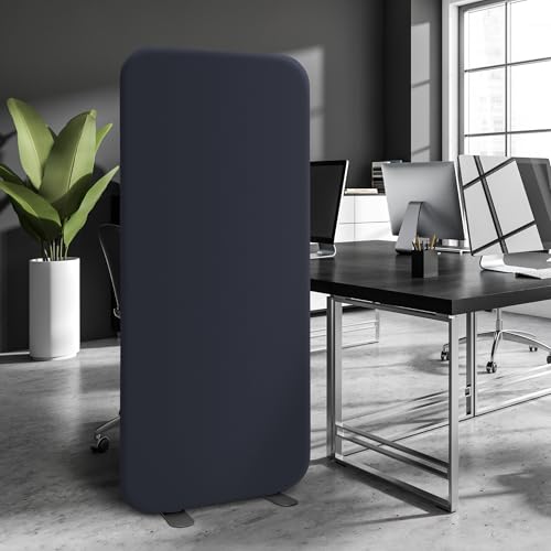 DECOLAB Standing Room Divider, Movable Space Partition Separator for Office,