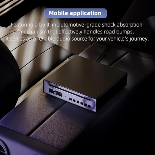 SMSL PL100PRO CD Player,RCA/Optical/Coaxial/XLR Balanced/3.5+4.4mm Headphone Output,200mW 32Ω,2*CS43131 High-End DAC Chips,Compatible with CD-R/CD-RW/MP3 Discs,Lossless MQA Playback by IS.M.S.LI - Used condition - Image 2