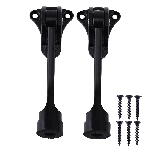 Parliky 2 Peças Suporte De Porta Superior Em Forma De Ferradura Batente De Porta De Montagem No Chão