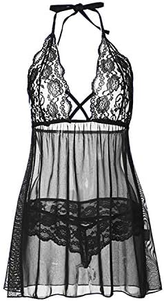 Nightwear Lingerie Costume for Women, XXL, Black