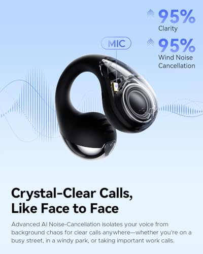 SoundPEATS PearlClip Pro - Low Latency Open Ear Clip-on Earbuds - Black - image 9