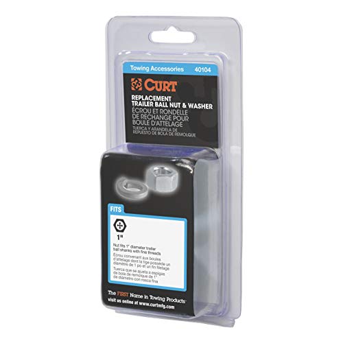 CURT Replacement Trailer Hitch Ball Nut and Washer #TOP5