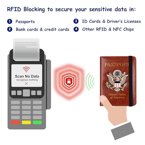 TOURSUIT RFID Passport Holder Brown