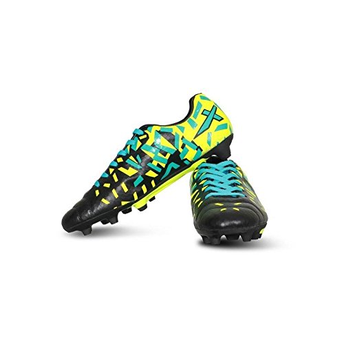 Image of Vector X Chaser Kids Football Shoes (Orange-Black-Firozi)