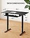 ErGear Electric Standing Desk with Keyboard Tray, 55x28 Inches Adjustable Height Sit Stand Up Desk, Home Office Desk Computer Workstation, Black