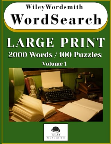 Large Print Word Search: 2000 Words 100 Puzzles (Wiley Wordsmith Word Searches)