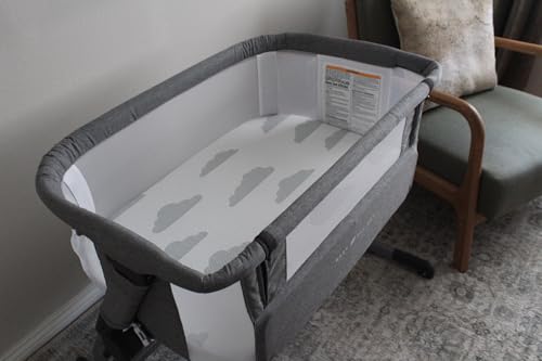 Image of Baby Bassinet Mattress Topper, Waterproof Replacement Pad with Removable & Washable Mattress Covers (for Baby Delight)
