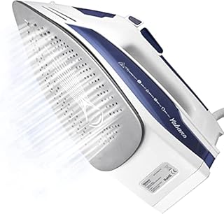 Yabano Steam Iron, 2400W Electric Iron For Clothes, 310g Steam Boost, Non-Stick Ceramic Soleplate, 350ml Water Tank, Self-Cleaning and Water Spray Function, Anti-Drip, Anti-Calc, 2.2m