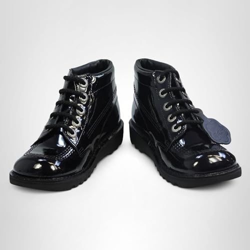 Kickers Kick Hi W Core Black Patent, EU 42