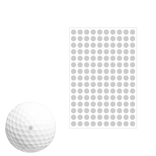 150 Dots 0.25" White Reflective Dot Stickers for Golf Club