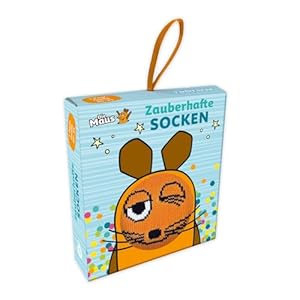 TRÖTSCH - Die Maus Zauberhafte Socken Größe 30 bis 35 Maus: Lustige Socken Geburtstagsgeschenk
