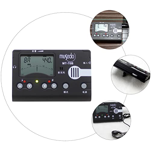 Artibetter Electronic Digital Lcd Guzheng Tuner Metronome Musical Metronome Black #TOP4