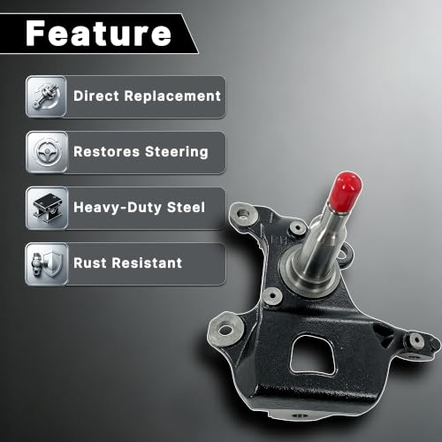 698-196 Steering Knuckle Assembly Compatible with 1997-2003 Ford Lincoln by SHUMERAL - Used condition - Image 5