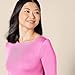 Amazon Essentials Women's Slim-Fit 3/4 Sleeve Boat Neck T-Shirt, Bright Pink, Small