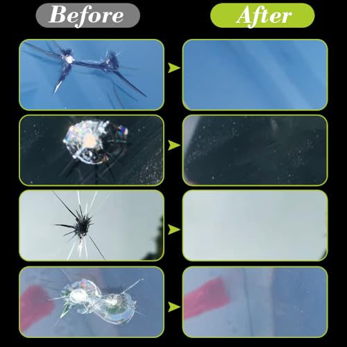 image for PEAKTOW Windshield Crack Repair Kit, 2 Bottles Cracked Windshield Repa