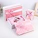 Airuisike Gift Boxes With Lids For Presents, Set Of 3 Pink Gift Wrap Boxes With Ribbon, Assorted Boxes For Presents, Sturdy & Pre-Wrapped Gift Box