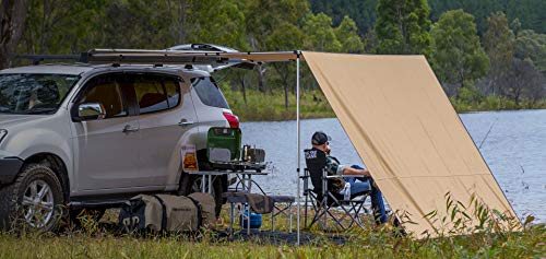 Arb 4X4 Accessories 814410 Rooftop Retractable Awning With Led Light Strip Included 2500X2500Mm 8.2 Feet, Ideal For Camping , Roadtrips, Outdoor Trips, Travel, Teardrop, Rv, Camper, 4X4 And Suv #TOP4