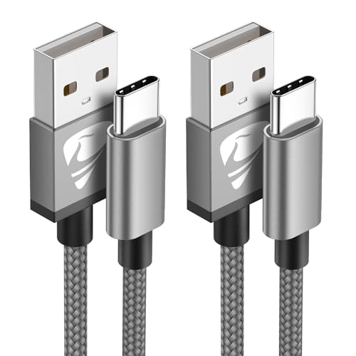 USB Type C ケーブル Aioneus タイプC ケーブル 【2M/2本セット】 ナイロン編み 3A急速充電 USB C 充電コード USB A to USB C たいぷしー充電器 iPhone 17、Samsung Galaxy、Sony、Pixel、Xiaomi、Huawei、Android等Type-c機種対応の商品画像（Amazon）