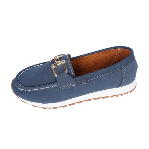 Women's Casual Flat Shoes Comfortable Everyday Footwear Versatile Design for Denim Outfits Stylish and Durable Leather Upper