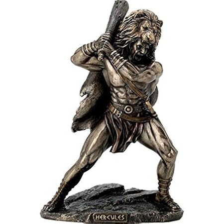 Amazon Com E Katastima Hercules The Nemean Lion Bronzed Statue Sculpture Figurine 10 03 Inch Garden Outdoor