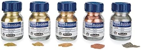 Schmincke - Aqua-Bronze, silver, 20 ml, 15 815 032, shiny metallic effects on gouache and watercolour paintings, paper, cardboard, painting board, canvas