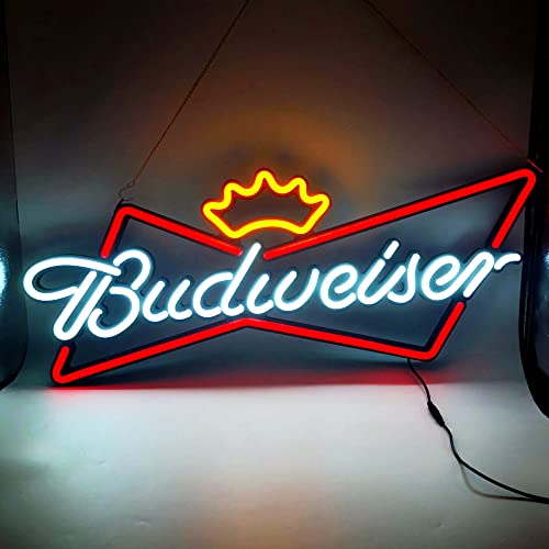 Deco Led Light Sign 30X11 Inches Budweries Neon Sign For Beer Bar Advertising Light Up Sign And Home Party Decorative Lights (30" Budweser) #TOP2