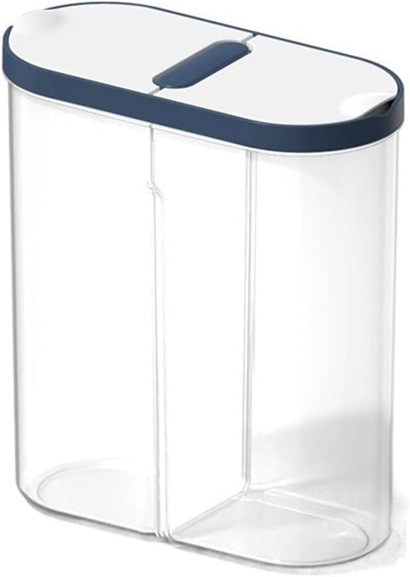 Cereal Containers New Plastic Storage Container Pasta Rice Dispenser Cereals Organizer Boxes Cabinet Fridge Jars Home Kitchen Accessories(White)