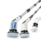 Airlovers Electric Cleaning Brush 2025,Waterproof Electric Spin Scrubber with Replaceable Brush Heads, Adjustable Angle, Lightweight & Flexible for Bathroom, Kitchen, Tiles, and More