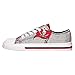 FOCO Tampa Bay Buccaneers NFL Womens Glitter Low Top Canvas Shoes - 8