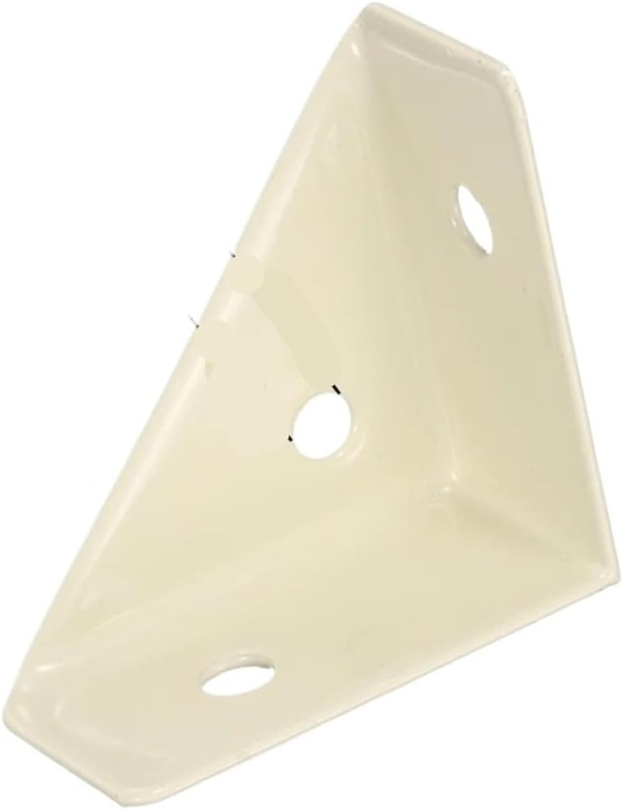 Corner Brace Brackets, 4Pcs 38mm X 38mm/66mm 66mm Carbon Steel Triangle Braces Angle Joining Support with Screws(66mmx66mm Beige 4Pcs)