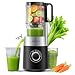 EUHOMY Entsafter, Slow Juicer für Ganze Gemüse und Obst, 135 mm großem Einfüllschacht 1,8 L Füllvolumen, Klingenkonstruktion aus Edelstahl- Leicht zu Reinigender Kaltpresse Saftpresse mit 2 Gläsern