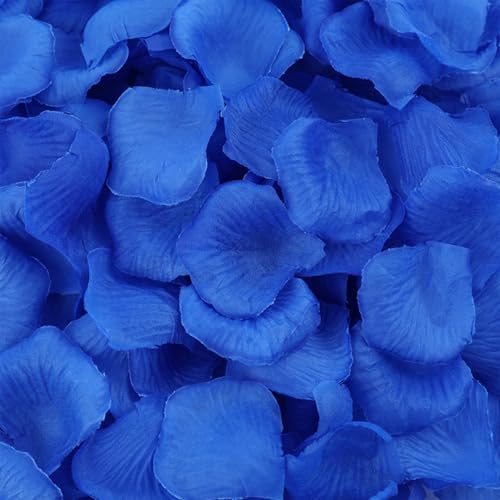 Uvaluefeet 1000 PCS Artificial Fake Rose Petals(Blue)