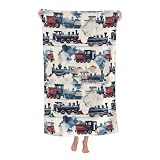 VODRM Vintage Steam Train Beach Towel,32x52in Microfiber Quick Dry Retro Locomotive Engine Car Bath Towels,Soft Lightweight Oversized Sand Free,for Travel Pool Swimming Gym Decor,Gifts Boys