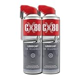 CX80 Laufband Schmiermittel | Silikonöl Spray für Laufbänder & Fitnessgeräte | Reduziert Reibung & Quietschen | ...
