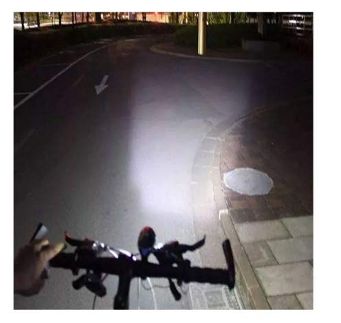 Lanterna Farol Led Bike Buzina Prova D'água Recarregável USB