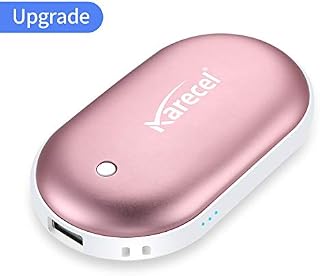 KARECEL Rechargeable Hand Warmers, Electric Hand Warmer 5200mAh Powerbank Reusable Handwarmers, Portable USB