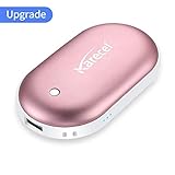 Chauffe-mains rechargeables KARECEL, chauffe-mains électriques 5200mAh Powerbank chauffe-mains réutilisables, chauffe-mains portable USB chauffe-batterie, chauffe-poche, meilleurs cadeaux pour hommes et femmes en hiver froid