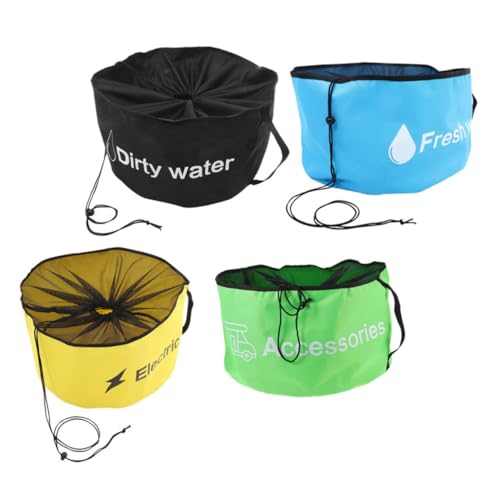 ibasenice 4Pcs RV Hose Storage Bags for Garden and Utility Large Capacity Oxford Cloth Organizers for Electric Cables and Tools Sturdy and Multi-Function Tool Carrier