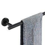 JQK Black Bath Towel Bar, 30 Inch 304 Stainless Steel Thicken 0.8mm Towel Rack Bathroom, Towel Holde