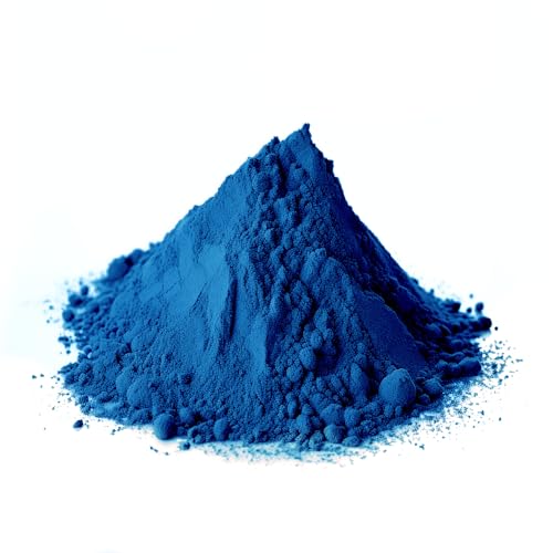 Premium Pigmentpulver, Oxidfarbe - 1kg Farbpigmente/Trockenfarbe für Beton + Wandfarbe / Tolle Akzente in Haus und Garten / Pigmentfarbe: blau