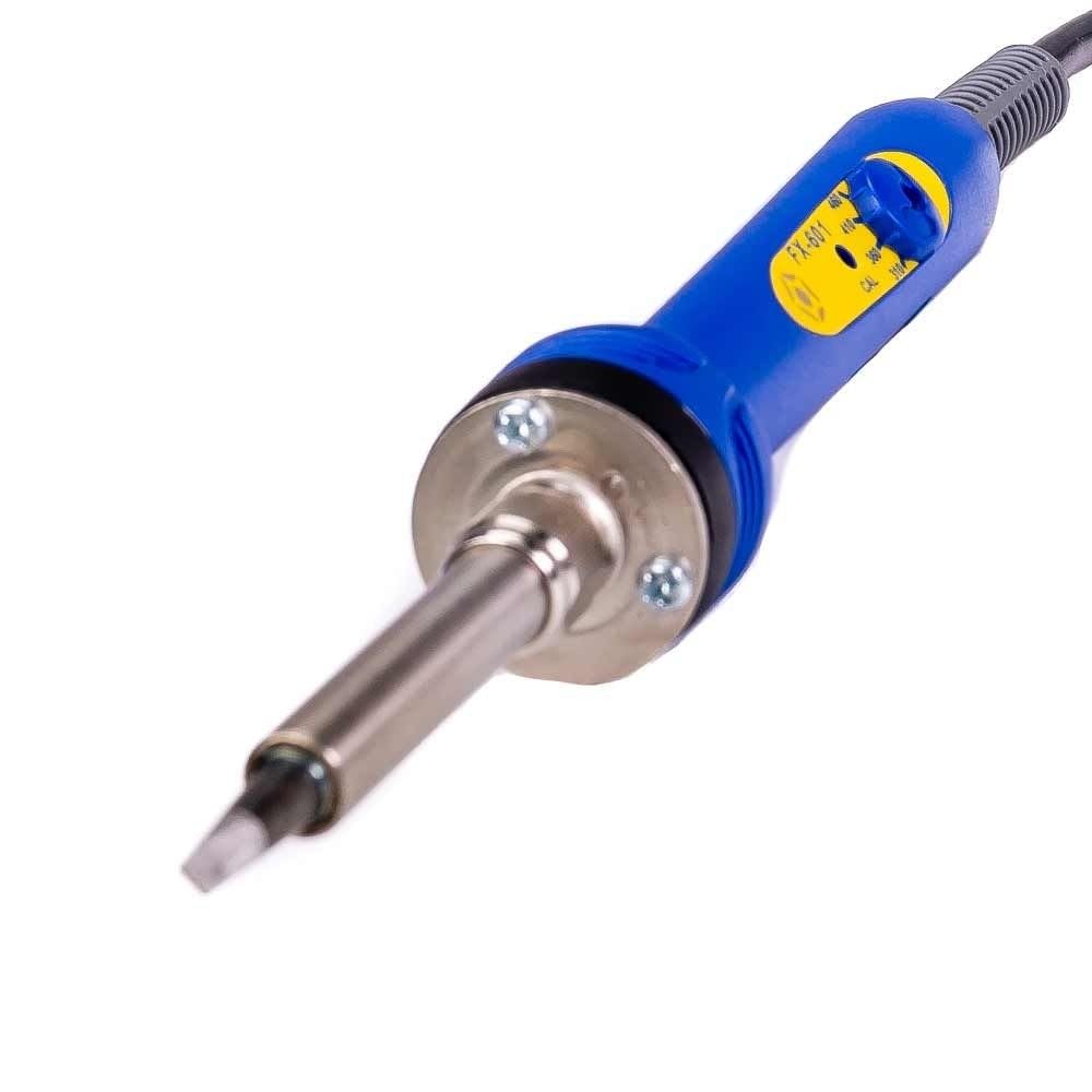 HAKKO® Lötkolben kabelgeführt blau - Präzisionslötkolben für feine Elektronik - Einstellbare Temperaturkontrolle 240-540°C - ergonomisches Design - Perfekt für Tiffany Lötarbeiten - Designed in Japan