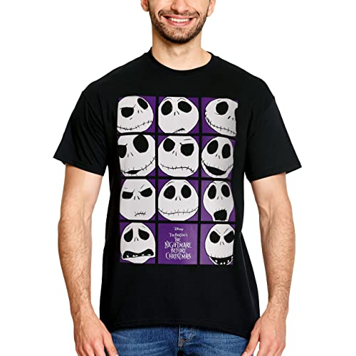 Elbenwald Pesadilla Antes de Navidad Camiseta con Motivo Blockheads para Hombre Mujer Unisex...