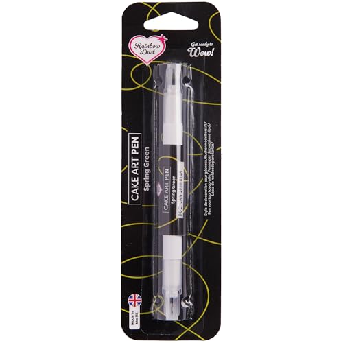 Rainbow Dust Professional Cake Art Pen - Spring Green, Dual Nib