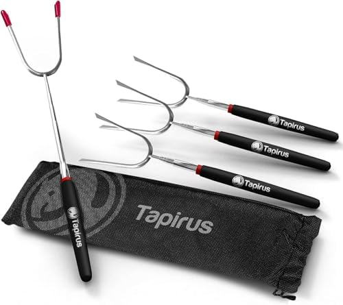 Tapirus Marshmallow Roasting Sticks | Set of 4 Extra Long Retract...