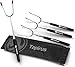 Tapirus Extendable Marshmallow Roasting 4 Camping Sticks | Durable Stainless Steel Equipment BBQ Skewers With Insulated Handles | Telescopic Campfire Forks Utensils For Smores, Hot Dogs & Shish Kebabs
