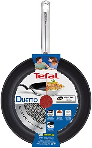 Tefal A70408 Duetto Sealed Stainless Steel Frying Pan for Induction 32 cm