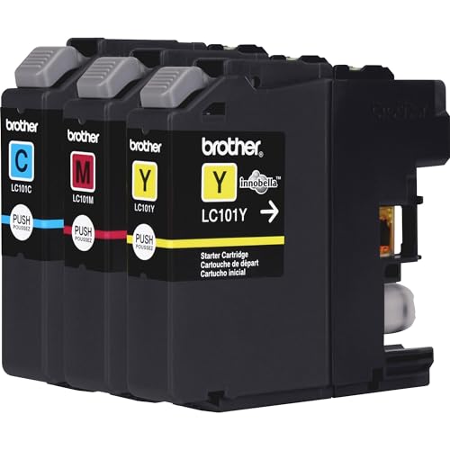 Image of Brother Genuine Standard Yield Color Ink Cartridges, LC1013PKS, Cyan, Magenta, Yellow, 300 Pages /Cartridge, 3 Count (Pack of 2)