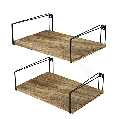 Sriwatana Wide Floating Shelves Set Of 2 And 2 Tier Corner Shelves Bundle (Contains 2 Items) #TOP3